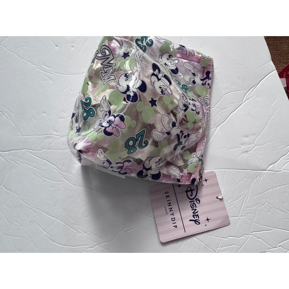 Skinnydip London x Disney Minnie Mouse Clear Makeup Bag Cosmetic Pouch Pink New